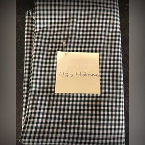 Lovely Dark Green Checkered Pattern Fabric